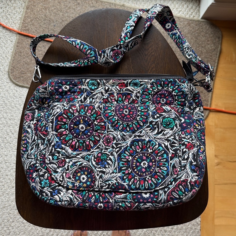 Vera Bradley Stained Glass Medallion Large Carson Bag